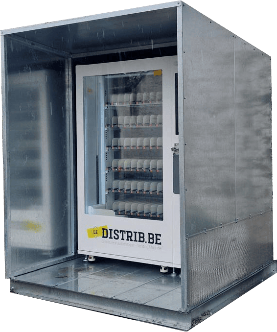 Abri de protection pour distributeur
